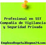 Profesional en SST Compañia de Vigilancia y Seguridad Privada