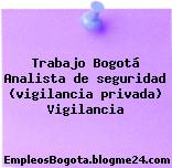 Trabajo Bogotá Analista de seguridad (vigilancia privada) Vigilancia