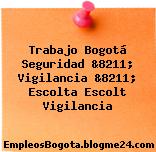 Trabajo Bogotá Seguridad &8211; Vigilancia &8211; Escolta Escolt Vigilancia