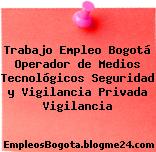 Trabajo Empleo Bogotá Operador de Medios Tecnológicos Seguridad y Vigilancia Privada Vigilancia